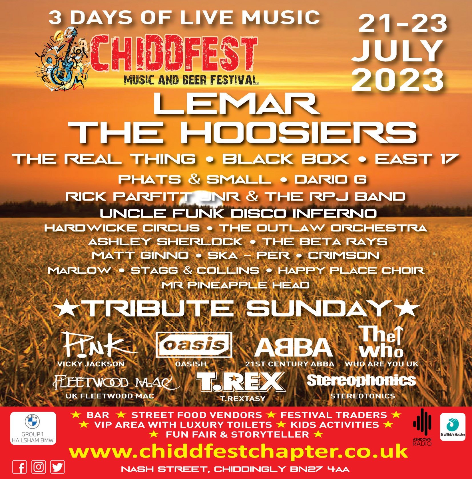 All Acts Over 3 Days